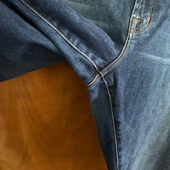 J Brand Maude Mid Rise Cigarette Jeans Idolize Dark Blue Wash 31 Denim Sleek Y2K - Picture 13 of 16